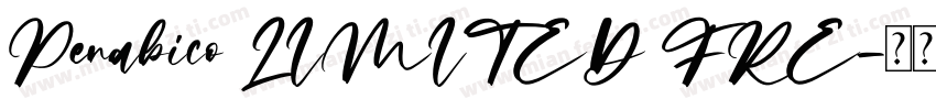 Penabico LIMITED FRE字体转换